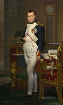  Leon Obras - Napoleón en su estudio Neoclasicismo Jacques Louis David
